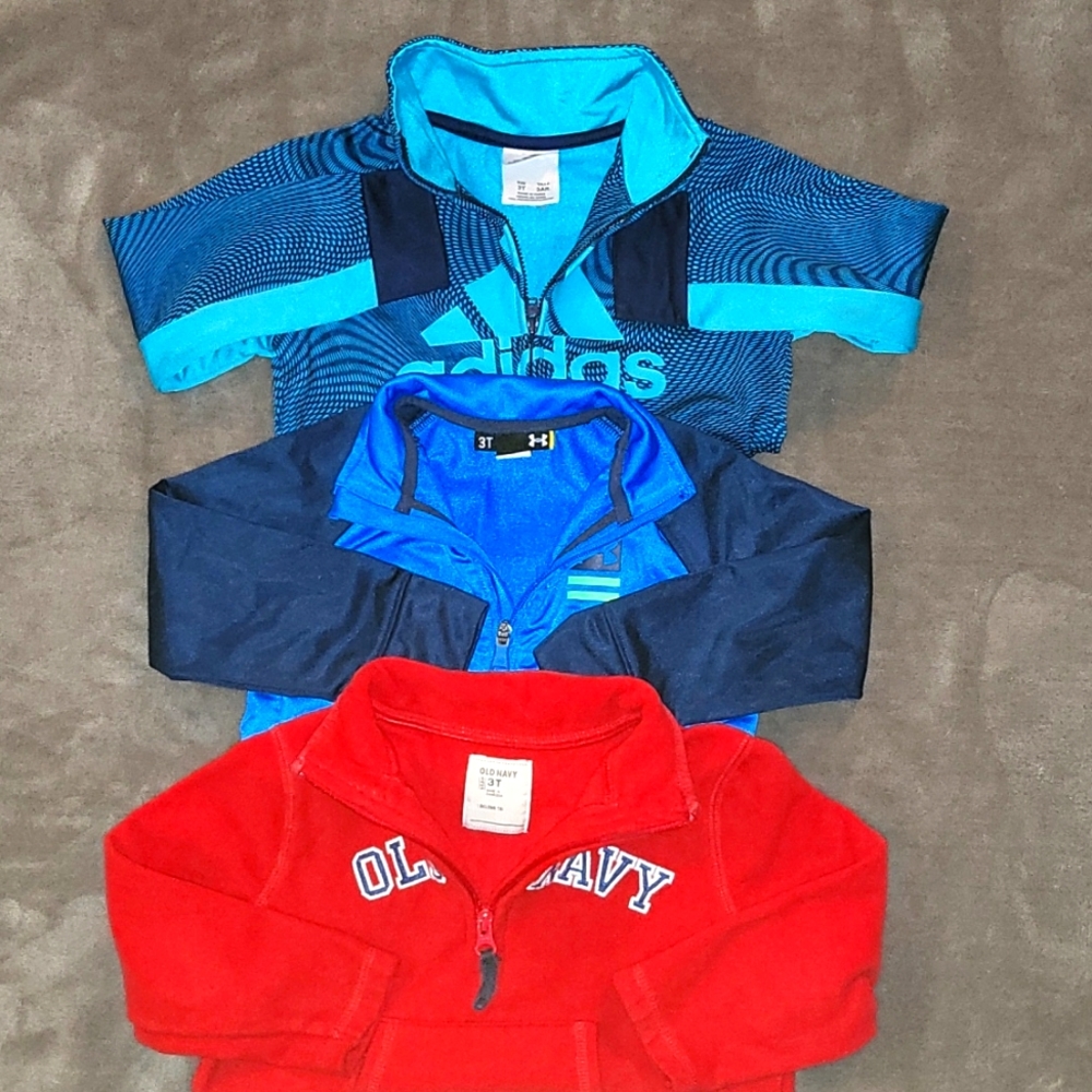 Boys 3t zip ups